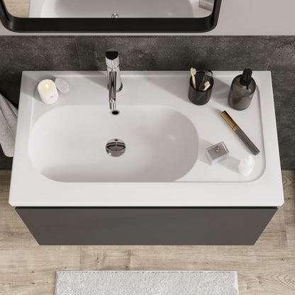 GoodHome Levanna keramisk møbelvask 80 cm hvid