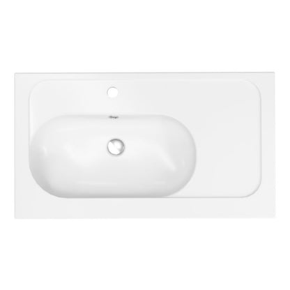 GoodHome Levanna keramisk møbelvask 80 cm hvid