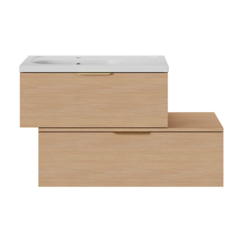 GoodHome Levanna keramisk møbelvask 80 cm hvid