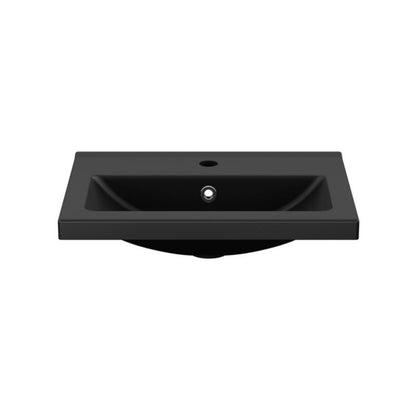 GoodHome Nira slim keramisk møbelvask 12,4 x 36,3 x 50,4 cm sort