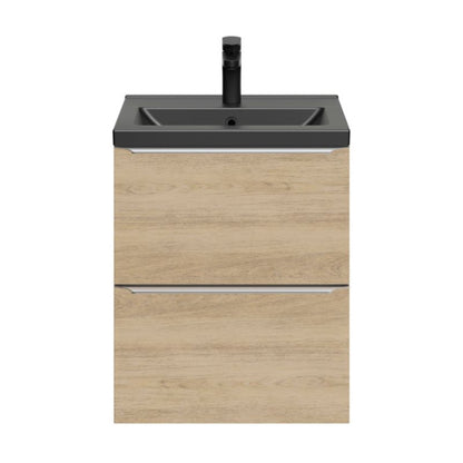 GoodHome Nira slim keramisk møbelvask 12,4 x 36,3 x 50,4 cm sort