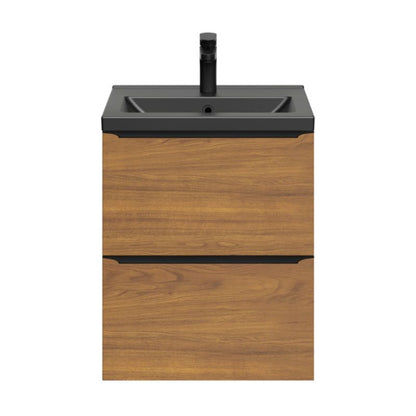 GoodHome Nira slim keramisk møbelvask 12,4 x 36,3 x 50,4 cm sort