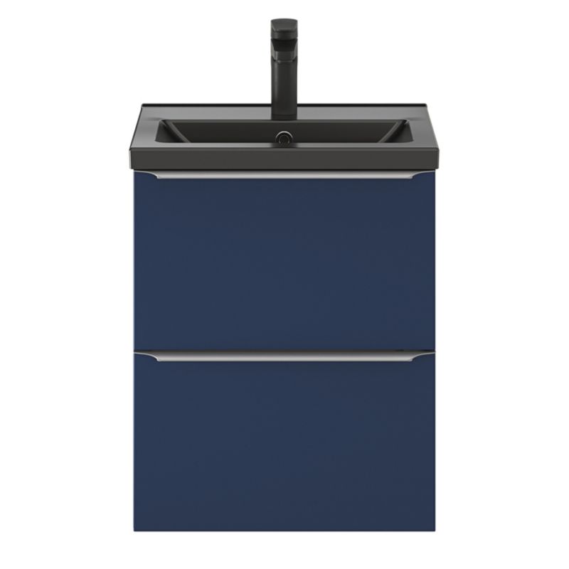 GoodHome Nira slim keramisk møbelvask 12,4 x 36,3 x 50,4 cm sort