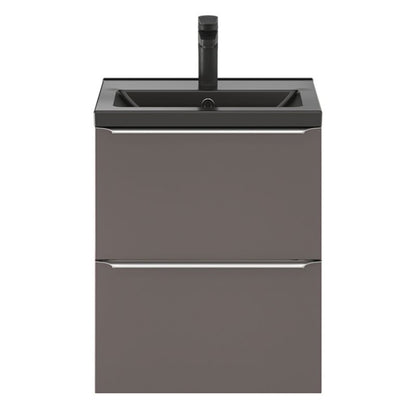 GoodHome Nira slim keramisk møbelvask 12,4 x 36,3 x 50,4 cm sort