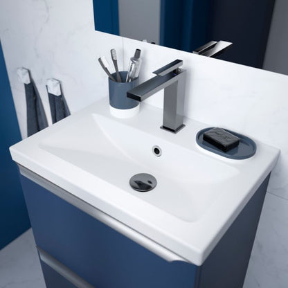 GoodHome Nira slim keramisk møbelvask 12,4 x 36,3 x 50,4 cm