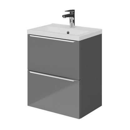 GoodHome Nira slim keramisk møbelvask 12,4 x 36,3 x 50,4 cm