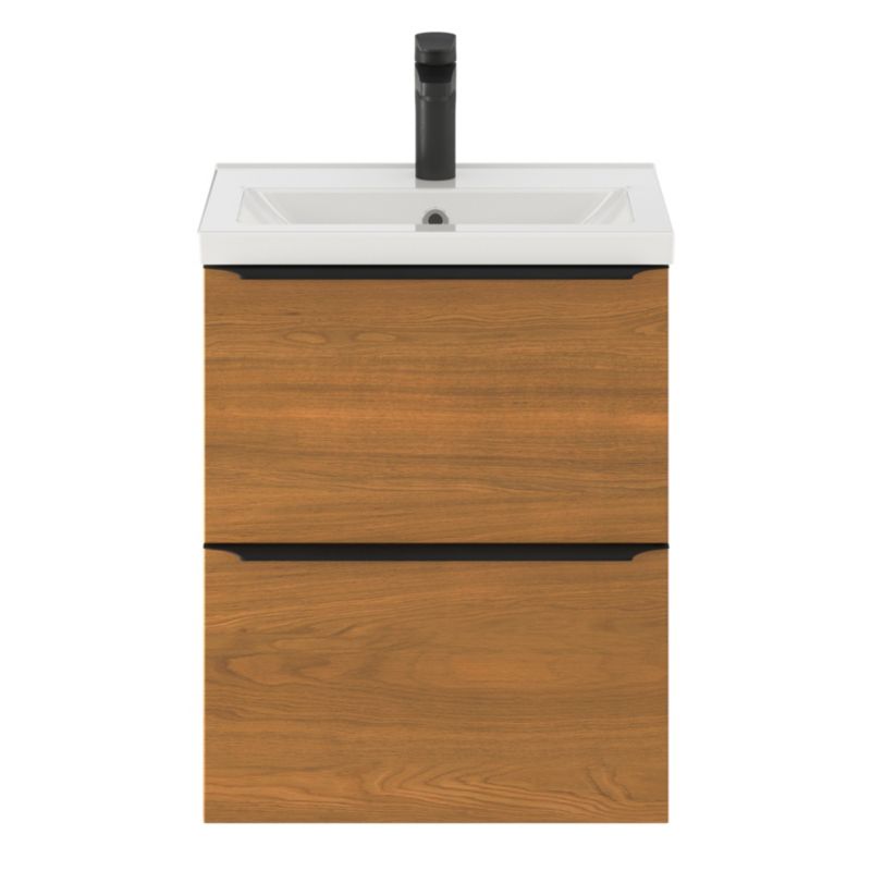 GoodHome Nira slim keramisk møbelvask 12,4 x 36,3 x 50,4 cm
