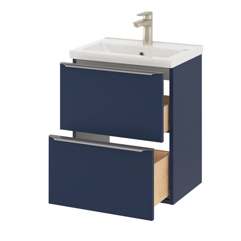 GoodHome Nira slim keramisk møbelvask 12,4 x 36,3 x 50,4 cm
