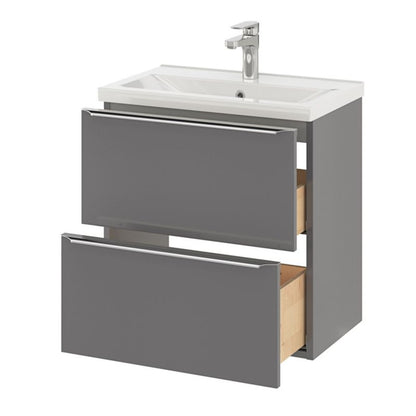 GoodHome Nira slim keramisk møbelvask 12,4 x 36,3 x 60,4 cm