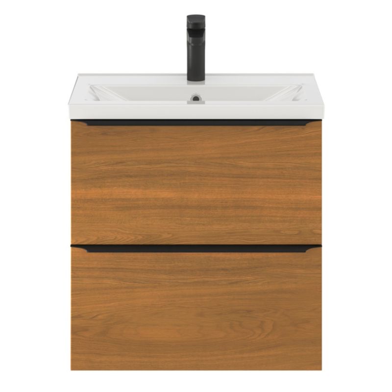 GoodHome Nira slim keramisk møbelvask 12,4 x 36,3 x 60,4 cm