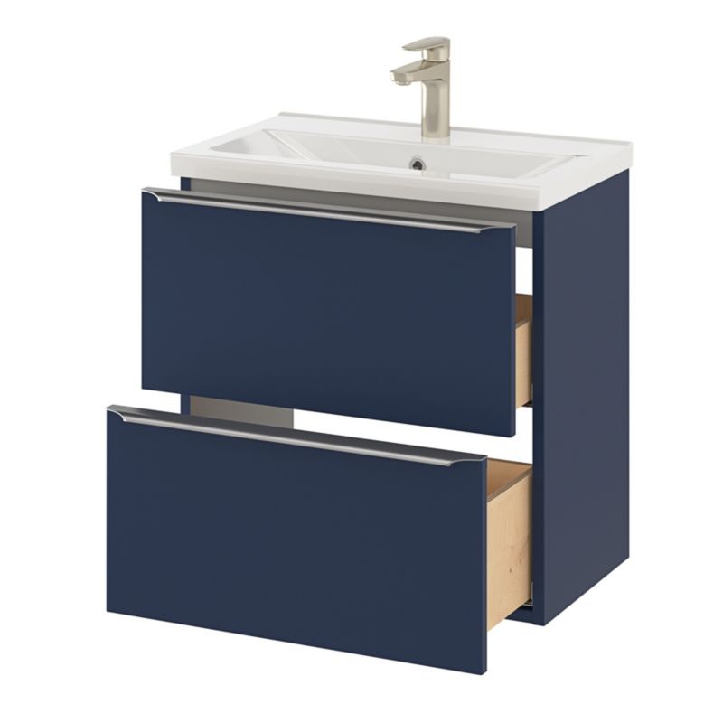 GoodHome Nira slim keramisk møbelvask 12,4 x 36,3 x 60,4 cm