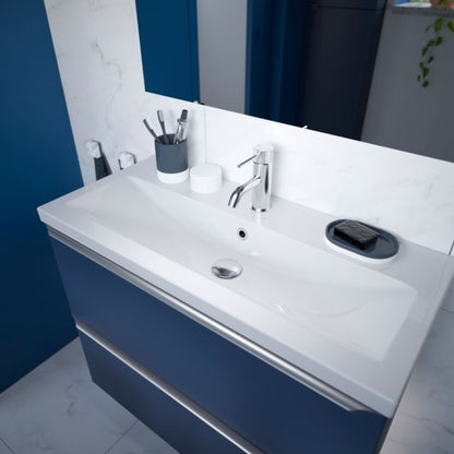 GoodHome Nira slim keramisk møbelvask 12,4 x 36,3 x 80,4 cm