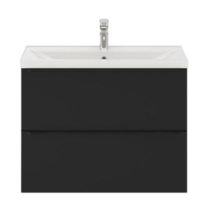 GoodHome Nira slim keramisk møbelvask 12,4 x 36,3 x 80,4 cm