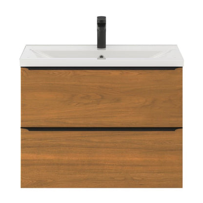 GoodHome Nira slim keramisk møbelvask 12,4 x 36,3 x 80,4 cm