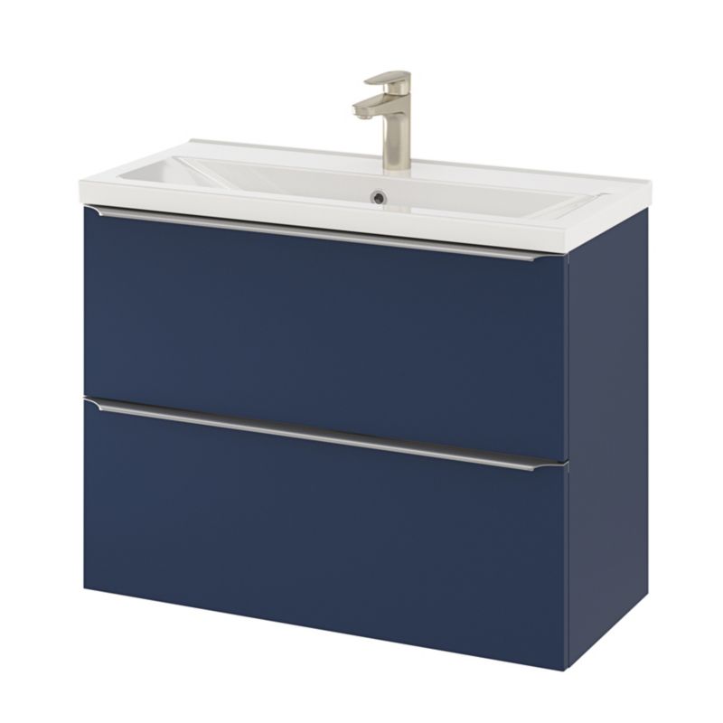 GoodHome Nira slim keramisk møbelvask 12,4 x 36,3 x 80,4 cm