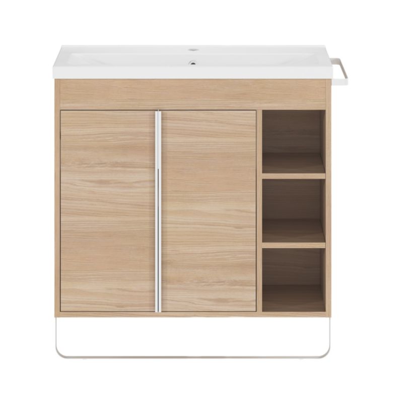 GoodHome Nira slim keramisk møbelvask 12,4 x 36,3 x 80,4 cm