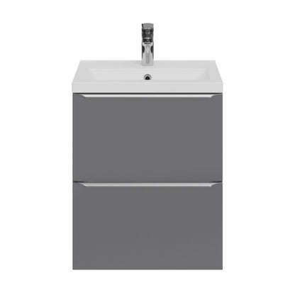 Keramisk Håndvask til Møbel Nira Slim 50,4x36,3x12,4 cm Hvid