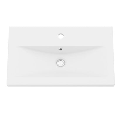 Keramisk Håndvask Slim 60,4 x 36,3 x 12,4 cm Hvid