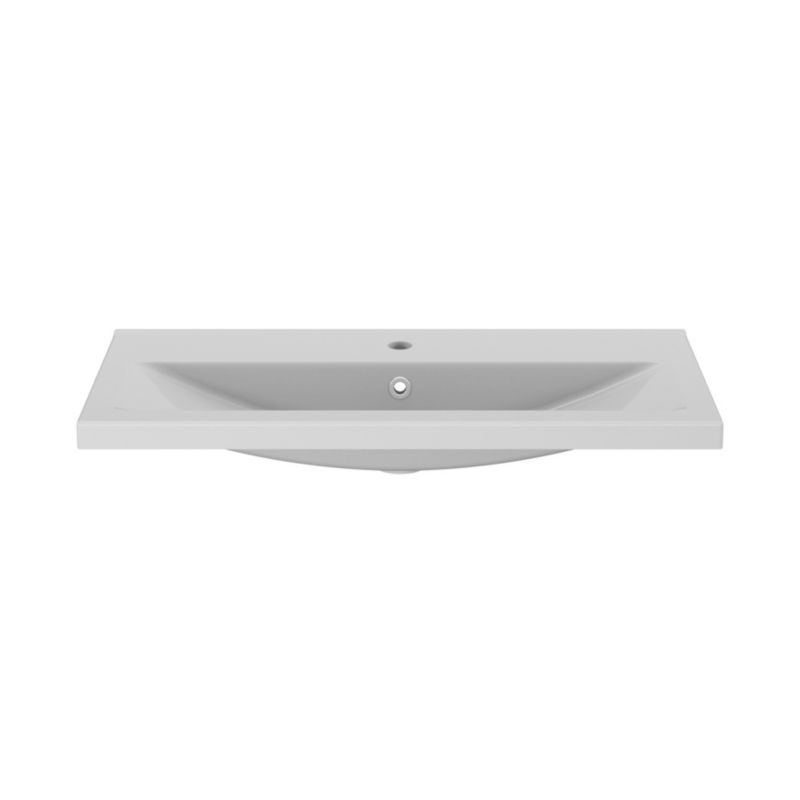 Keramisk Møbelvask Nira Slim 80,4 x 36,3 x 12,4 cm Hvid