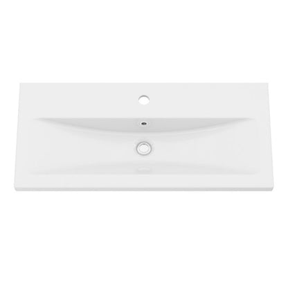 Keramisk Møbelvask Nira Slim 80,4 x 36,3 x 12,4 cm Hvid