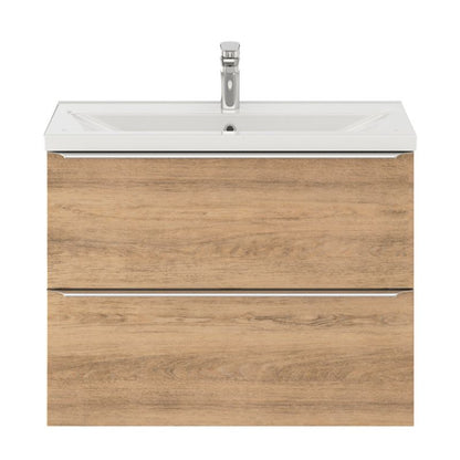 Keramisk Møbelvask Nira Slim 80,4 x 36,3 x 12,4 cm Hvid