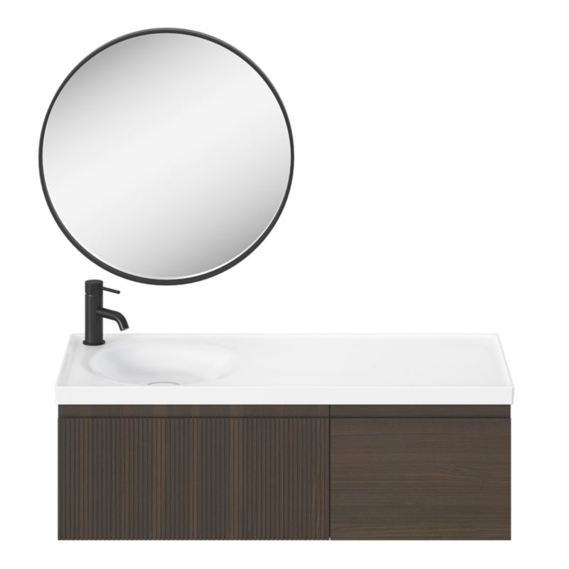 GoodHome Kentia møbelvask 100 cm hvid