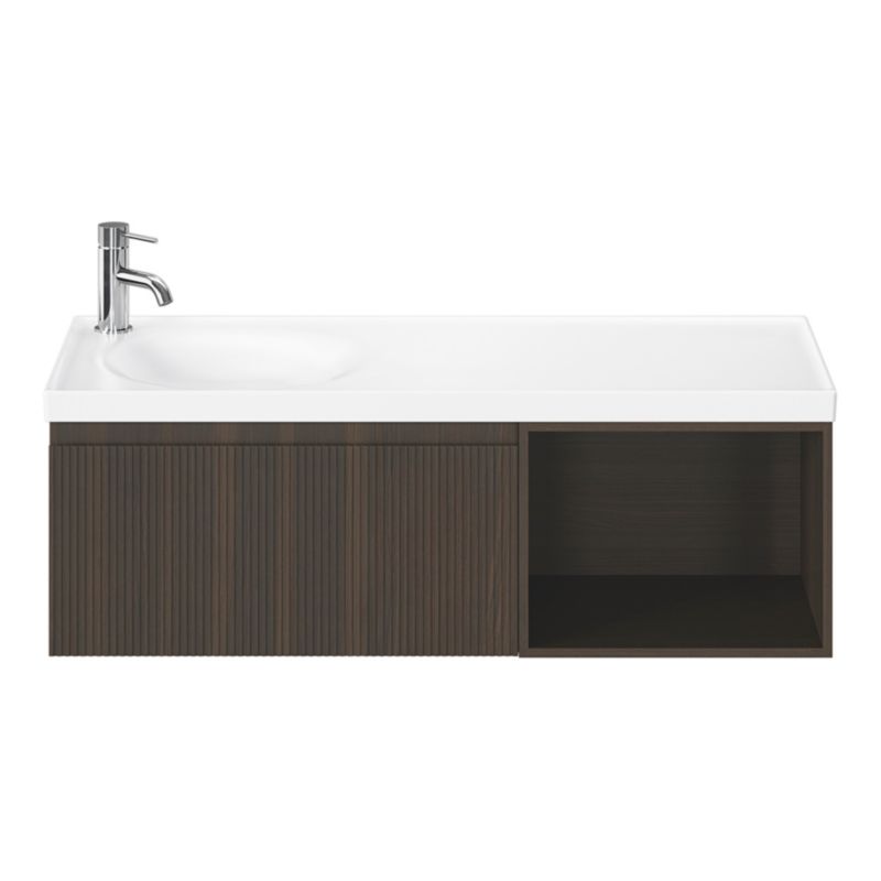 GoodHome Kentia møbelvask 100 cm hvid