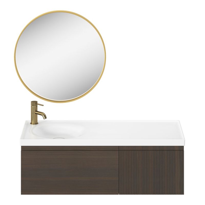 GoodHome Kentia møbelvask 100 cm hvid