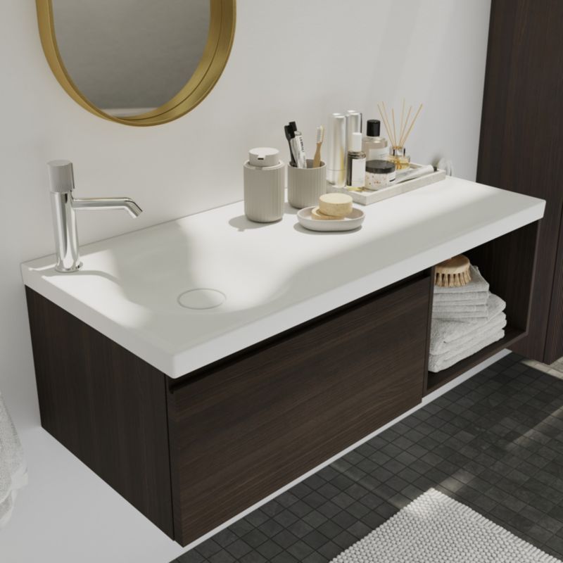 GoodHome Kentia møbelvask 100 cm hvid
