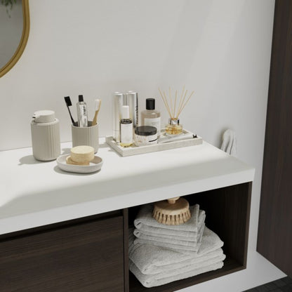 GoodHome Kentia møbelvask 100 cm hvid