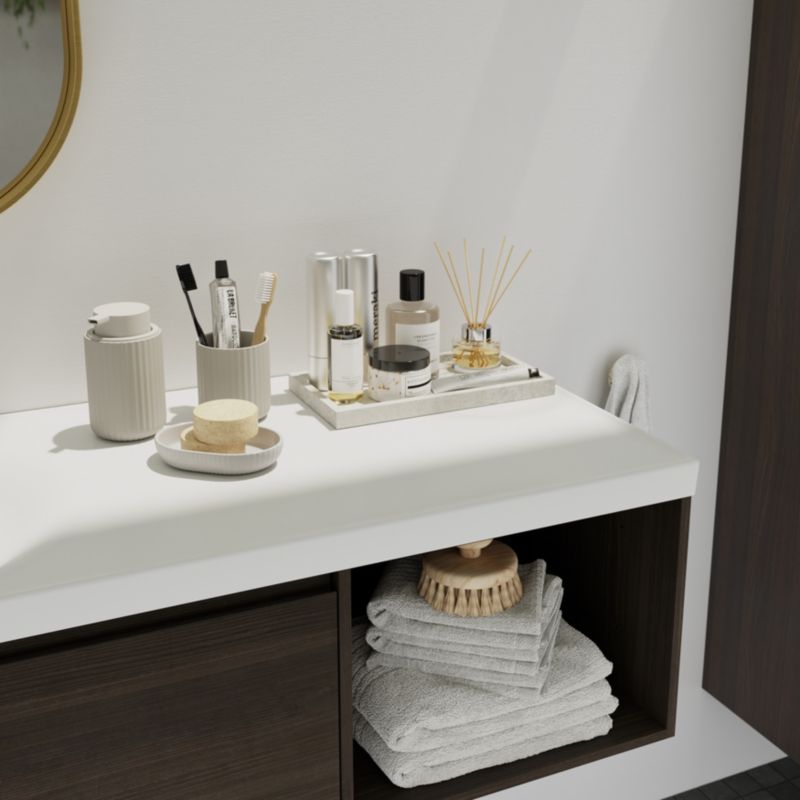 GoodHome Kentia møbelvask 100 cm hvid