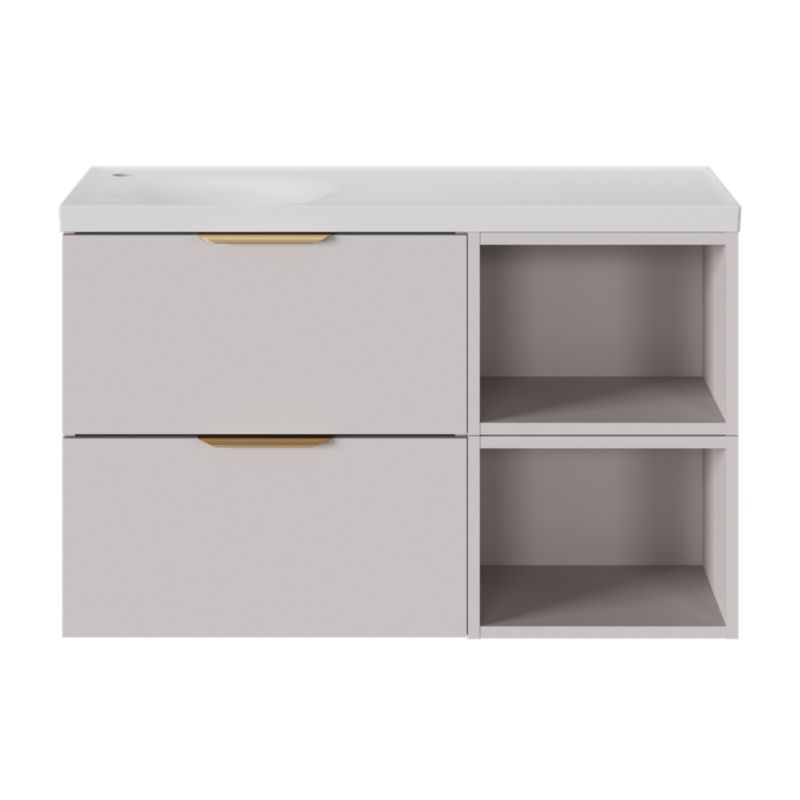 GoodHome Kentia møbelvask 100 cm hvid