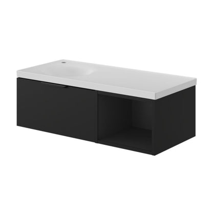 GoodHome Kentia møbelvask 100 cm hvid