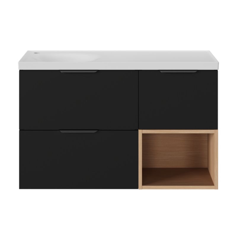 GoodHome Kentia møbelvask 100 cm hvid
