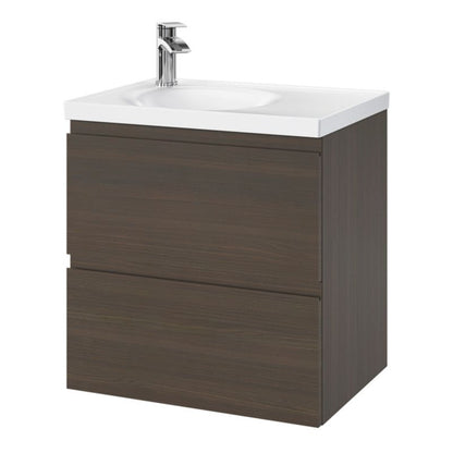 GoodHome Kentia 120 cm hvid bordmonteret vask