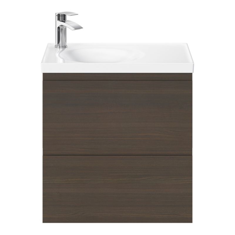 GoodHome Kentia 120 cm hvid bordmonteret vask