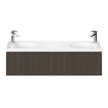 GoodHome Kentia 120 cm hvid bordmonteret vask