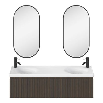 GoodHome Kentia 120 cm hvid bordmonteret vask