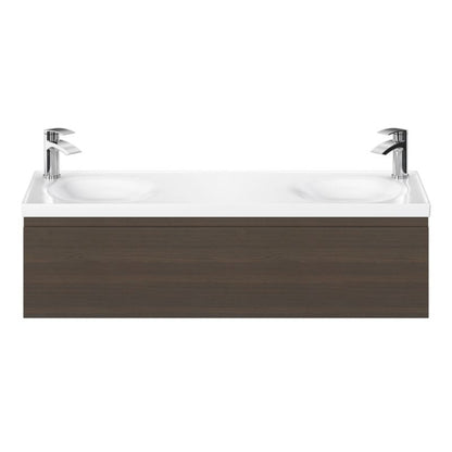 GoodHome Kentia 120 cm hvid bordmonteret vask