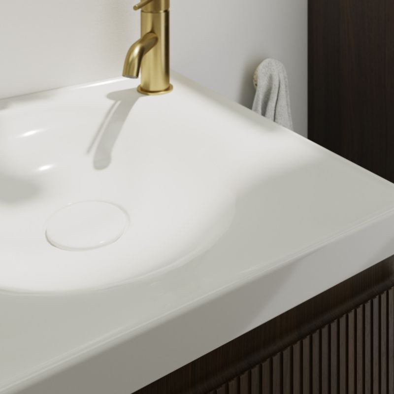 GoodHome Kentia 120 cm hvid bordmonteret vask