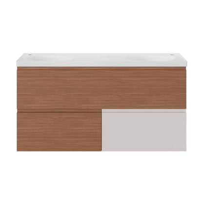 GoodHome Kentia 120 cm hvid bordmonteret vask