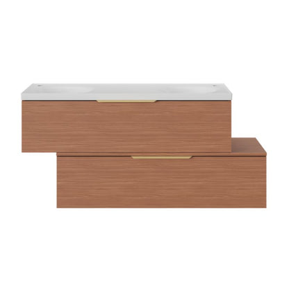 GoodHome Kentia 120 cm hvid bordmonteret vask