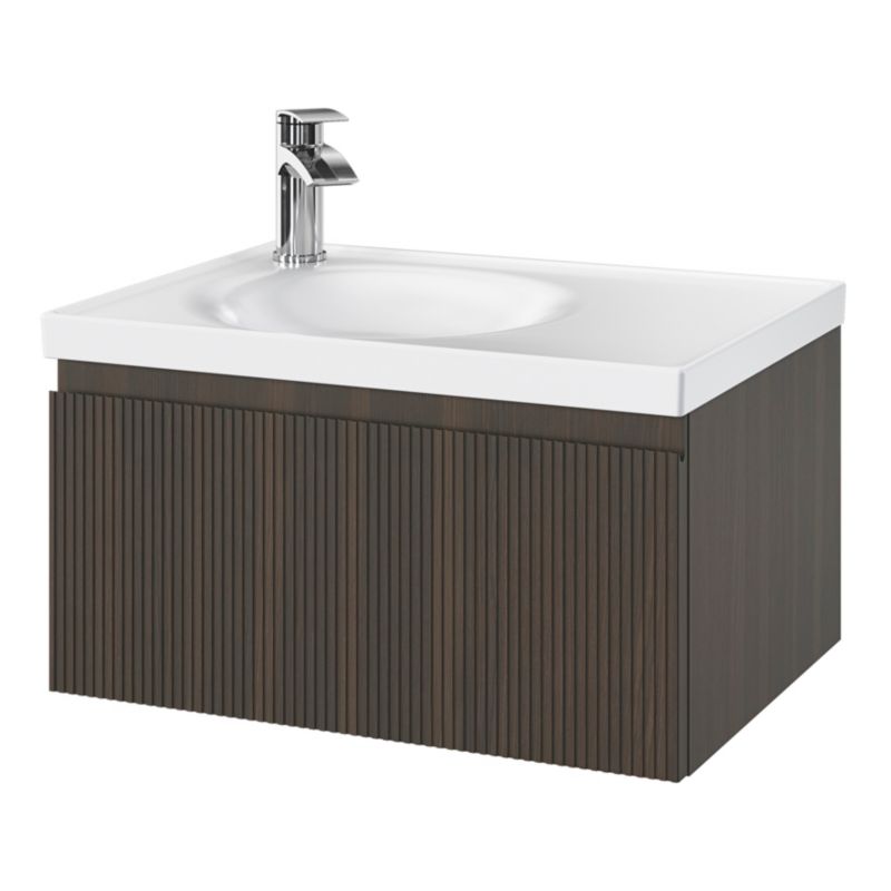 GoodHome Kentia møbelvask 60 cm hvid