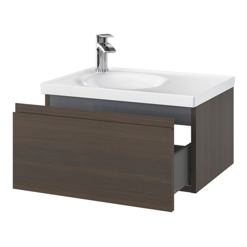 GoodHome Kentia møbelvask 60 cm hvid