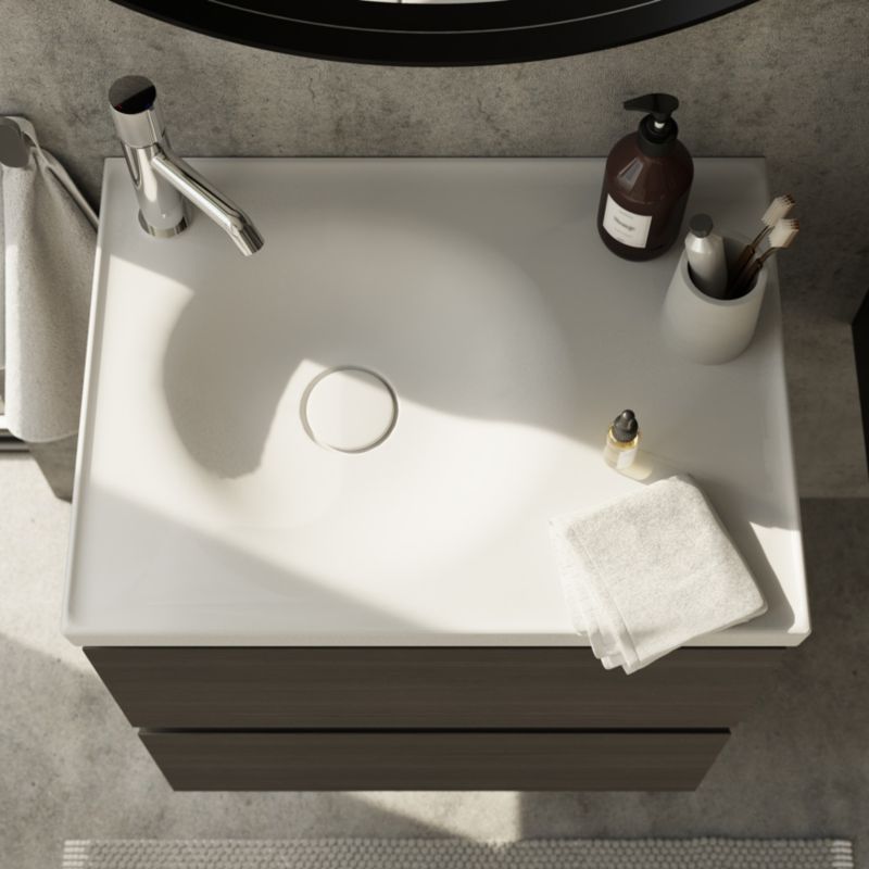 GoodHome Kentia møbelvask 60 cm hvid