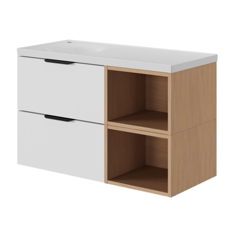GoodHome Kentia møbelvask 60 cm hvid