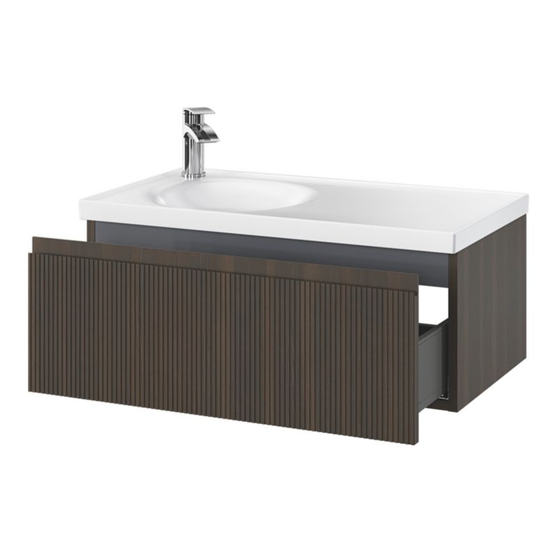 GoodHome Kentia møbelvask 80 cm hvid