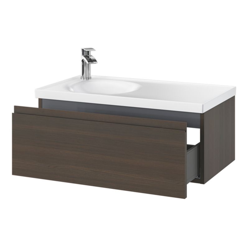 GoodHome Kentia møbelvask 80 cm hvid