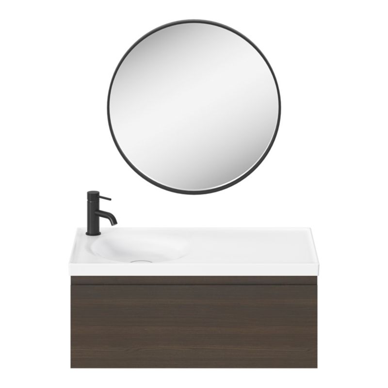 GoodHome Kentia møbelvask 80 cm hvid