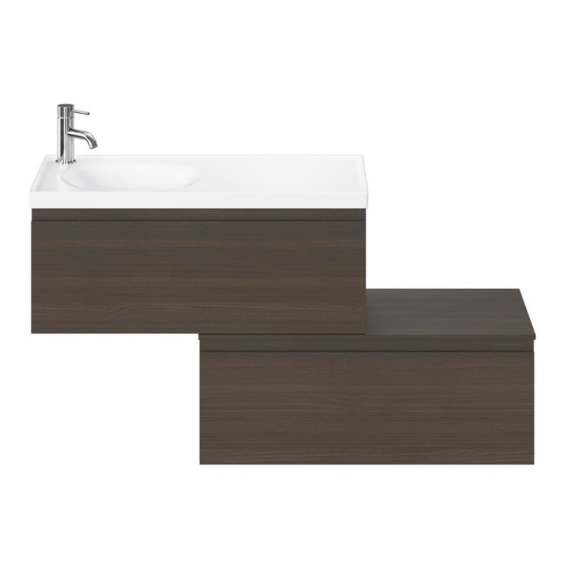 GoodHome Kentia møbelvask 80 cm hvid